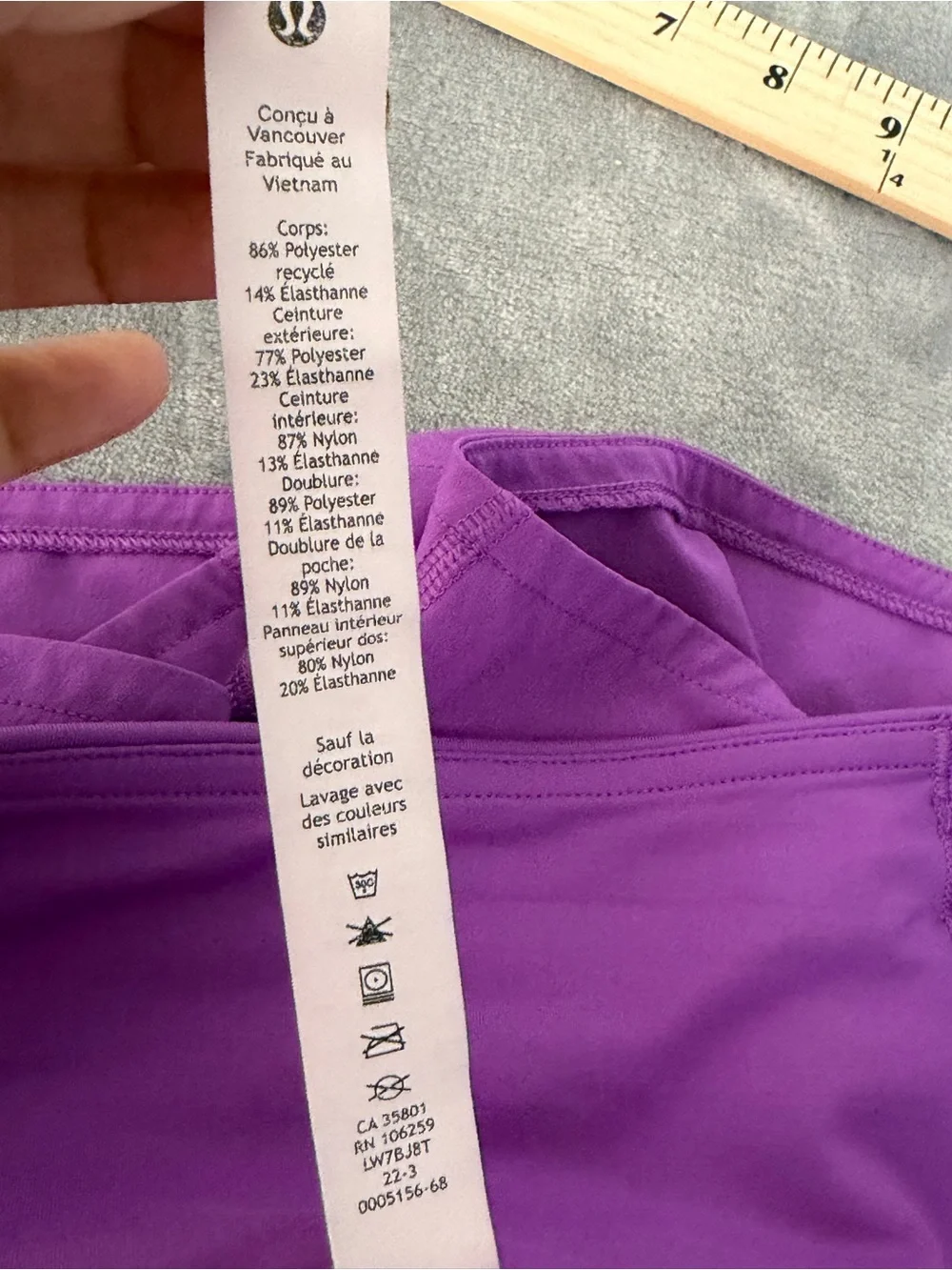 lululemon athletica Kids Violet Performance Shorts
